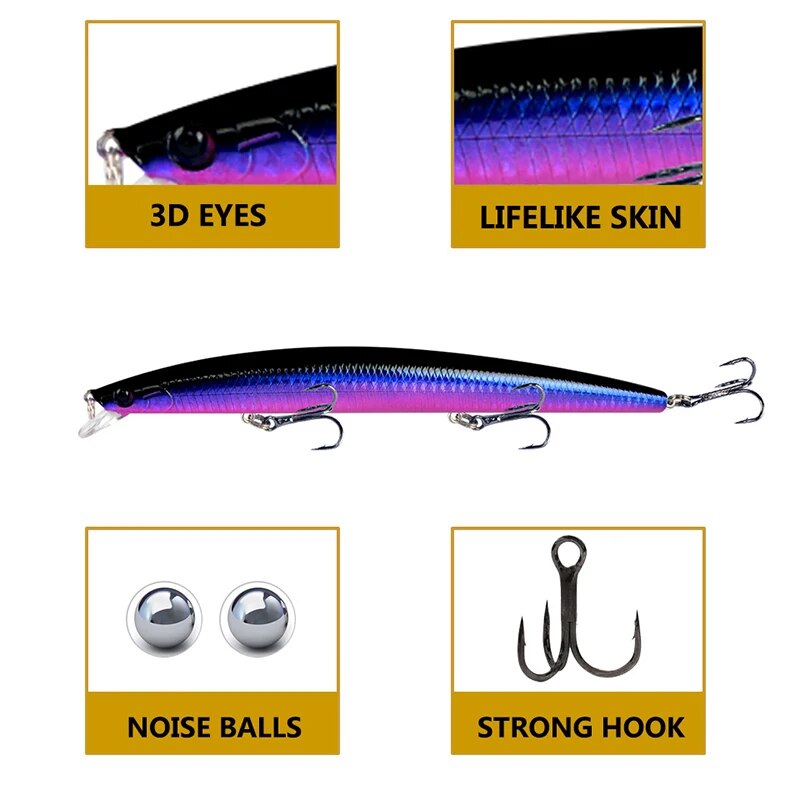 Minnow Fishing Lure Laser Hard - Fishing Equipment Bait recension och pris