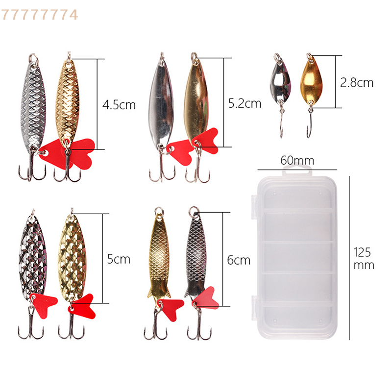 5PCS Metal Jig Spoon Spinner F - Fishing Equipment Bait recension och pris